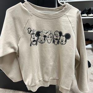 Gap sweater with heat pressed Disney and friends